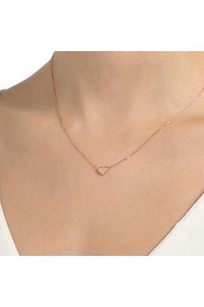 گردنبند نقره صورتی زنانه 925 عیار Nusret Takı - کد 4321041