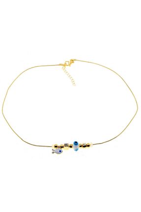 گردنبند استیل ( فولاد ) طلائی استیل (فولاد) NKIE JEWELS - کد 888947185