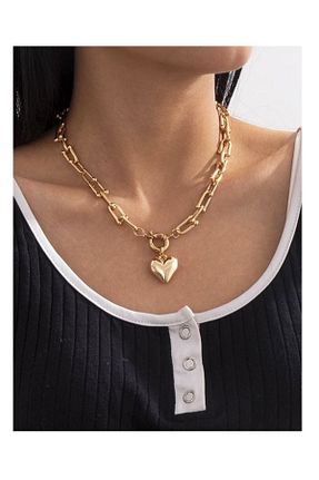 گردنبند استیل ( فولاد ) طلائی زنانه استیل (فولاد) NKIE JEWELS - کد 888946408