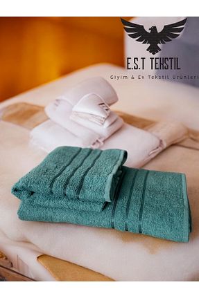 حوله فیروزه ای پنبه ای ESTTEKS - کد 888962430