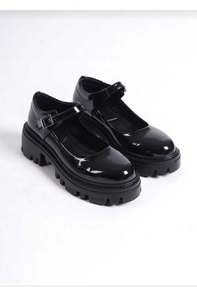 کفش کژوال مشکی زنانه چرم لاکی BERASHOES - کد 890166058