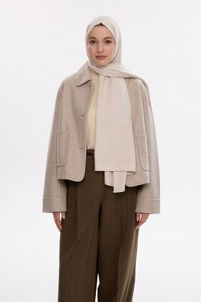 شال طوسی زنانه پنبه پلی استر MİRSOY SCARF - کد 888964518