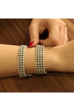 دستبند نقره زنانه 925 عیار Nusret Takı - کد 827638261