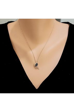 گردنبند نقره صورتی زنانه 925 عیار Nusret Takı - کد 471087451
