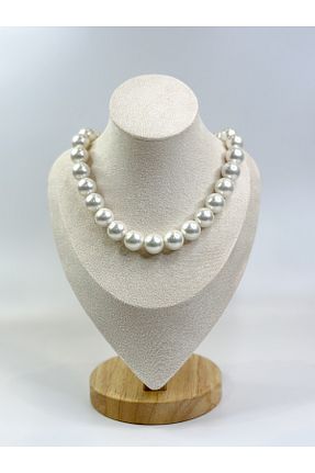 گردنبند مروارید سفید مروارید آب شیرین Zey Jewellery - کد 888418587