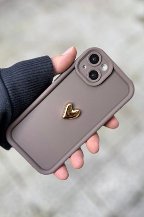 کاور و قاب قهوه ای iPhone 15 KVK PRİVACY - کد 889007480