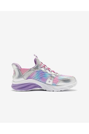 کفش اسنیکر طوسی بچه گانه بند دار Skechers - کد 889744721