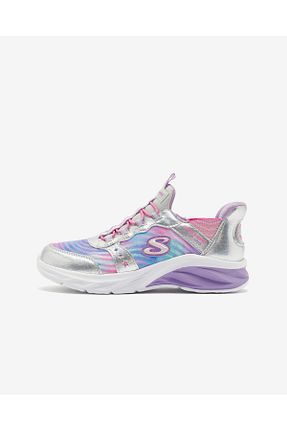 کفش اسنیکر طوسی بچه گانه بند دار Skechers - کد 889744721