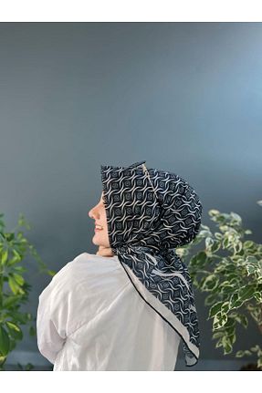 روسری مشکی پنبه پلی استر Onur - کد 889065152