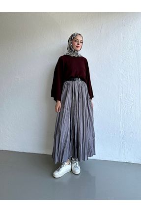 پلیور زرشکی زنانه ساده Moca - کد 874763621
