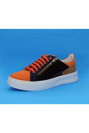 کفش کژوال نارنجی مردانه پاشنه کوتاه (1 - 4 سانتی متر) GROZ STORE - کد 889064634