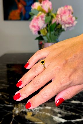 انگشتر استیل (فولاد) طلائی زنانه استیل (فولاد) MOONİ ACCESSORİES - کد 889064938