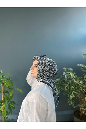 روسری سفید پنبه پلی استر Onur - کد 889065136