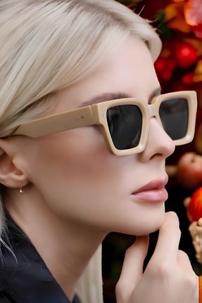 عینک آفتابی بژ زنانه 50 Eyesofia - کد 889066195