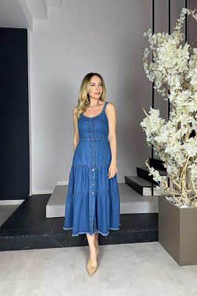 لباس آبی زنانه بافتنی gesmoda - کد 815123192