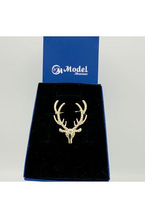 سنجاق سینه طلائی زنانه فلزی model aksesuar - کد 691947033