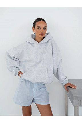 سوئیشرت طوسی زنانه چاپی The Champ Clothing - کد 889131223