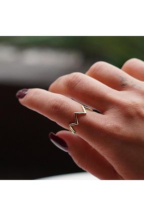انگشتر طلا زرد زنانه 14 عیار İzgi Kuyumculuk - کد 889114775