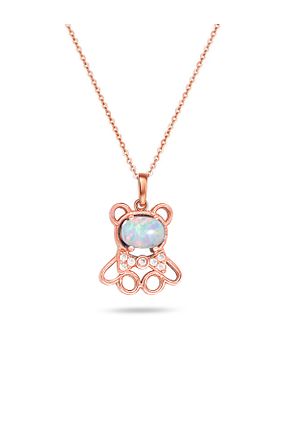 گردنبند نقره سفید زنانه 925 عیار Brezza Lusso Jewelry - کد 48601728