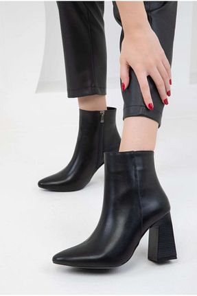 بوت / نیم بوت مشکی زنانه چرم مصنوعی Kids Club Shoes - کد 888531544