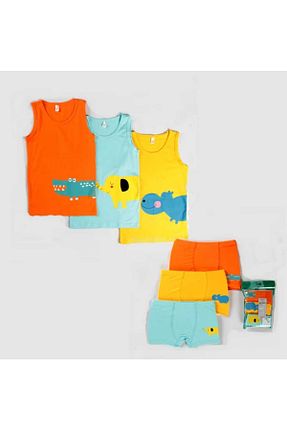 ست لباس زیر نارنجی بچه گانه elmas kids - کد 876678335