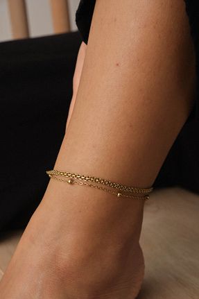 خلخال جواهر طلائی زنانه ESBAFLOR - کد 889152883