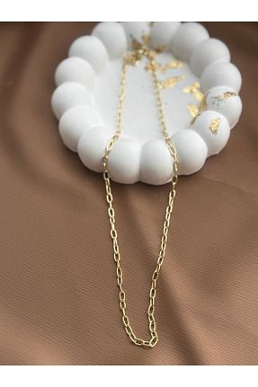 گردنبند استیل ( فولاد ) طلائی زنانه استیل (فولاد) Axamore - کد 889163028
