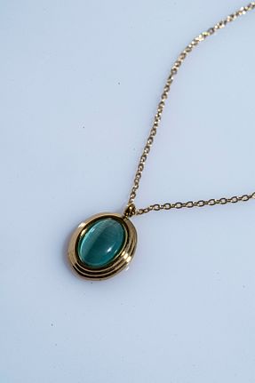 گردنبند استیل ( فولاد ) طلائی زنانه استیل (فولاد) Limosse Jewelry - کد 889157925