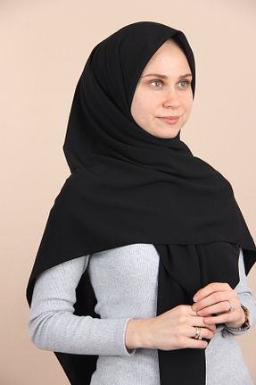 روسری مشکی پنبه پلی استر Sima - کد 646736152