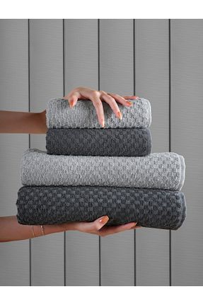 حوله ساحلی طوسی زنانه ساده SHAL HOME - کد 841213348