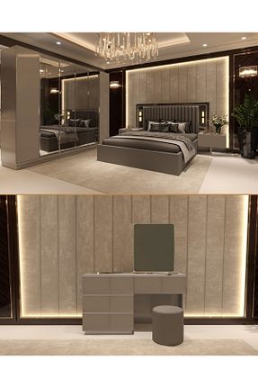 ست اتاق خواب طوسی 6 inegölmobilyası - کد 872955637