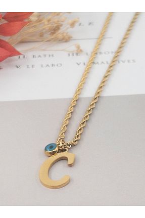 گردنبند استیل ( فولاد ) طلائی زنانه استیل ضد زنگ Siya Silver - کد 820812682
