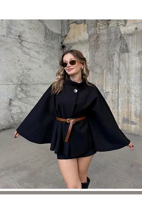 پانچو مشکی زنانه کشمیر Özgün Butik - کد 889259055