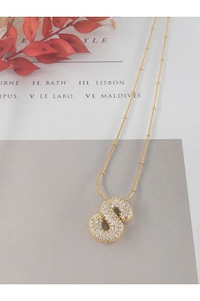 گردنبند استیل ( فولاد ) زرد زنانه استیل ضد زنگ Siya Silver - کد 868637055