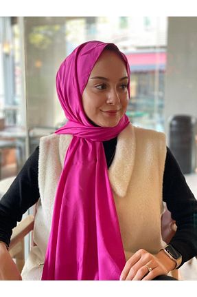 شال صورتی زنانه پلی استر Loryan - کد 889274482