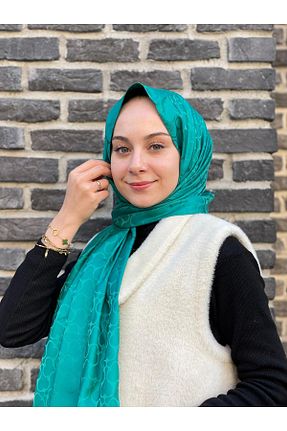 شال آبی زنانه پلی استر Loryan - کد 889274266