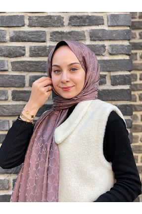 شال قهوه ای زنانه پلی استر Loryan - کد 889274439
