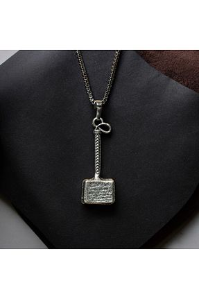 گردنبند استیل ( فولاد ) زنانه روکش نقره Atolyezone - کد 929775405