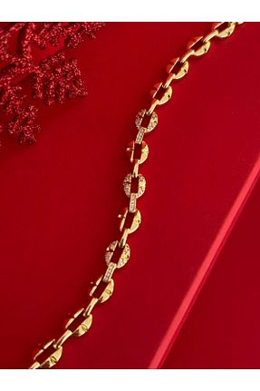 دستبند جواهر طلائی زنانه زیرکن Luparadis - کد 892181926