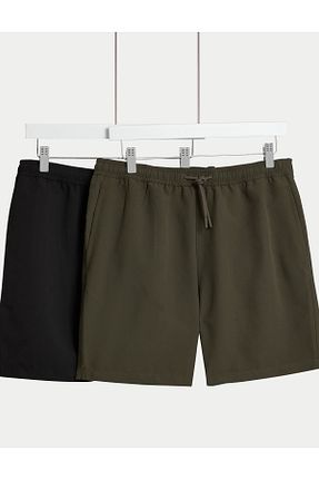 شلوارک ساحلی مشکی مردانه مخلوط پلی استر Marks & Spencer - کد 844040373