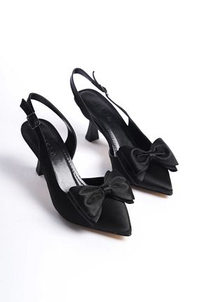 کفش مجلسی مشکی زنانه پارچه ای Zenvea - کد 889246038