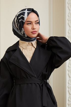 شال مشکی زنانه پنبه پلی استر İpekhan - کد 449492053