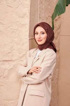 روسری قهوه ای İpek Jakar İpekhan - کد 783916314