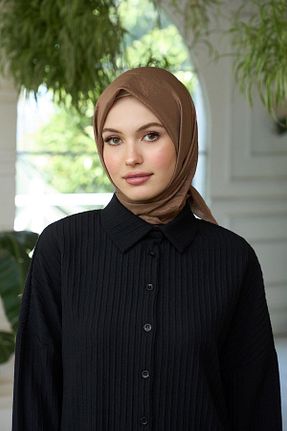 روسری قهوه ای İpek Vual İpekhan - کد 832751959