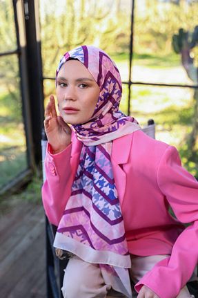 شال بنفش زنانه İpekhan - کد 808797373