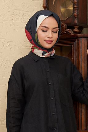 شال قرمز زنانه پنبه پلی استر İpekhan - کد 446738458