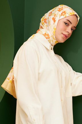 شال زرد زنانه İpekhan - کد 762139999