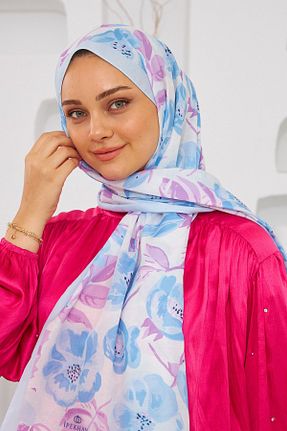 شال آبی زنانه İpekhan - کد 759987494
