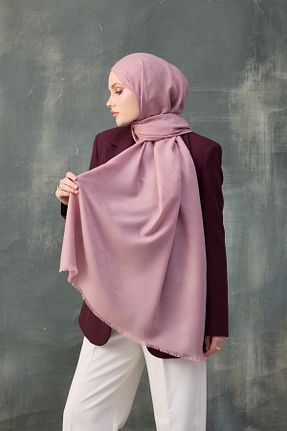 شال صورتی زنانه پنبه ای İpekhan - کد 889380028