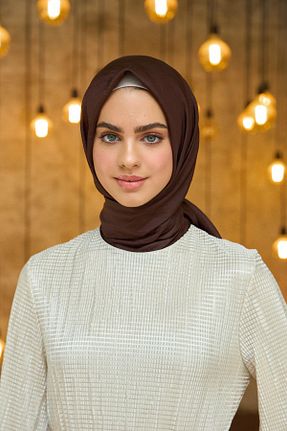 روسری قهوه ای İpek Vual İpekhan - کد 832686280